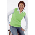 Ladies Cotton Fine Gauge V-Neck Vest - CUSTOM COLOR